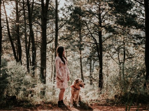 Woman with Dog